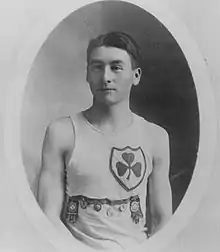 Portrait of Alex Decoteau as a representative of Alberta for the 1912 Olympic Games.