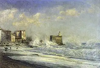 Storm in Menton, 1851Radishchev Art Museum