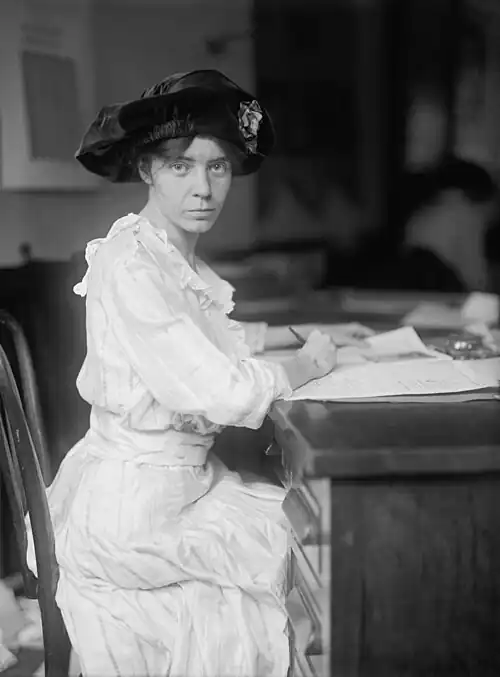 Alice Paul(M.A. '08, Ph.D. '12)Women's suffrage movement leader