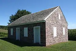 Alleghany Mennonite Meetinghouse in Brecknock Township, Pennsylvania, built 1855