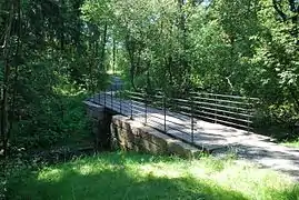 Alnaparken, bridge over river Alna, 2008.