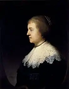 Amalia of Solms-Braunfels (1602–75), wife of Frederick Henry, Prince of Orange (portrait by Rembrandt van Rijn, 1632)