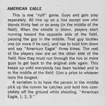 American Eagle – Game description from 1972 by Louis O. Inks.