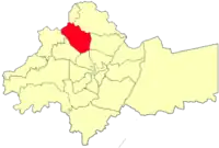 Location of the district in Amman