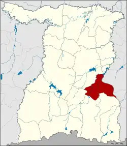 District location in Surin province