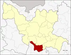 District location in Udon Thani province