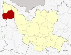 District location in Udon Thani province