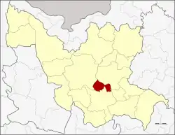 District location in Udon Thani province