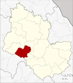 District location in Sakon Nakhon province