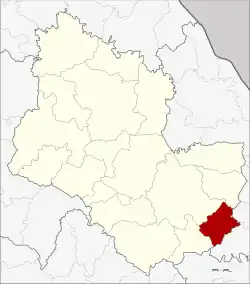 District location in Sakon Nakhon province