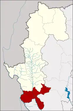 District location in Mae Hong Son province