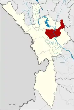 District location in Tak province