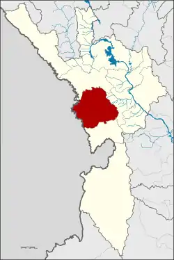 District location in Tak province