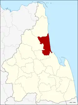 District location in Nakhon Si Thammarat province