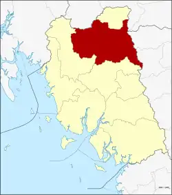 District location in Trang province