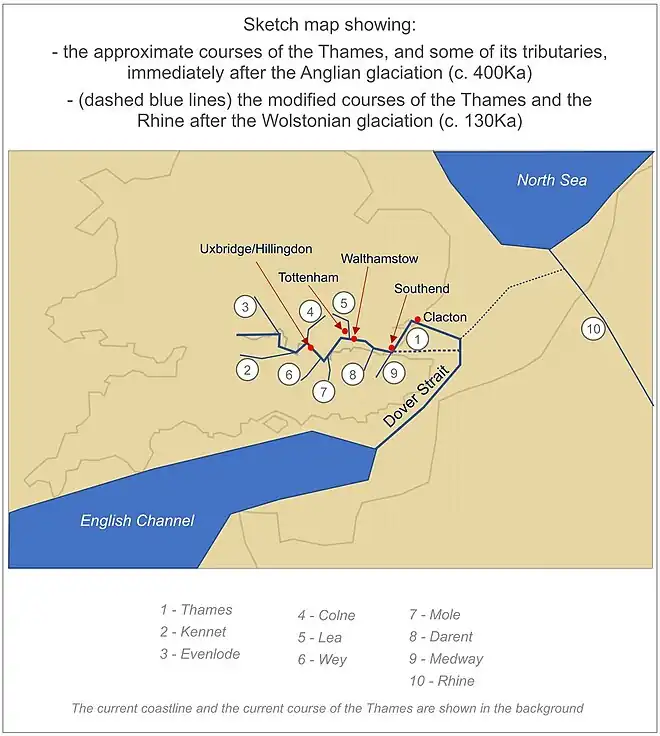 Ancestral Thames soon after the Anglian glaciation