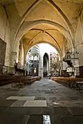 Southern French Gothic nave and northern Gothic choir