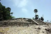 Ruins believed to be an ancient temple or Vedi Arasan fort.