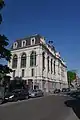 Central building of the Cureghem School in Brussels, part of National heritage