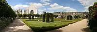 The interior gardens at the Castle