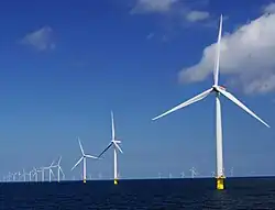 There are several offshore windfarms in the Kattegat.