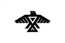  Anishinaabe (Ojibwe) people symbol featuring thunderbird motif