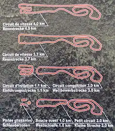 All layout configurations of Anneau du Rhin