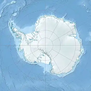 Location of Esperanza Base in Antarctica