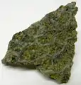 Slab of curiously patterned antigorite from the Jeffrey Mine, Quebec, Canada