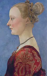 Antonio del Pollaiuolo, Portrait of a woman, c. 1470.