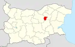 Antonovo Municipality within Bulgaria and Targovishte Province.