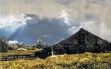 This barn collapsed and is no longer there, but housed animal residents for many decades.