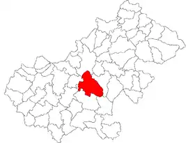 Location in Satu Mare County