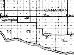 Box (bottom right corner) and surrounding communities (1928)