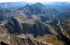 Arethusa, Storm, and Mist Mountain from the north