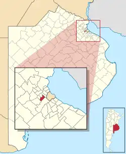 location of Morón Partido in Gran Buenos Aires