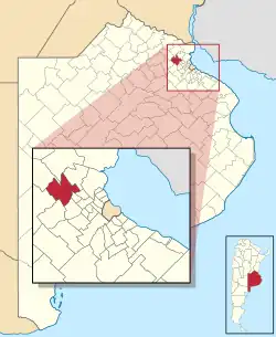 location of Pilar Partido in Gran Buenos Aires