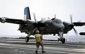 Argentine Navy Turbo Tracker operating on São Paulo