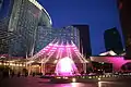 Lumia fountain at south entrance