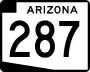 State Route 287 marker