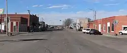 Downtown Arnold: looking west along Arnold Avenue (Nebraska Highway 92)