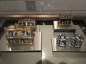 Limoges caskets and saltcellars, 16th century