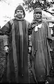 Arthur Honegger and Vaurabourg wearing costumes from Honegger's opera Judith at Mézières, Switzerland, in 1925