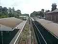 Southbound view from the station footbridge.