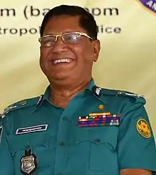 Asaduzzaman MiaDhaka Metropolitan Police 33rd, served 8 January 2015 - 13 September 2019   (1960-08-14) August 14, 1960 (age 63)