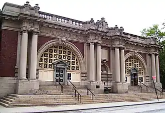 The Public Baths (1904-1906) in Manhattan at Asser Levy Place and 23rd Street, designed by Brunner with Martin Aiken