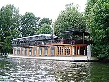 The Astoria houseboat, showing its palatial sun-deck