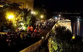 Petrovaradin Fortress at night