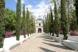 Atrium and facade of the Temple of Santo Domingo de Guzmán