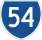 State Route 54 marker